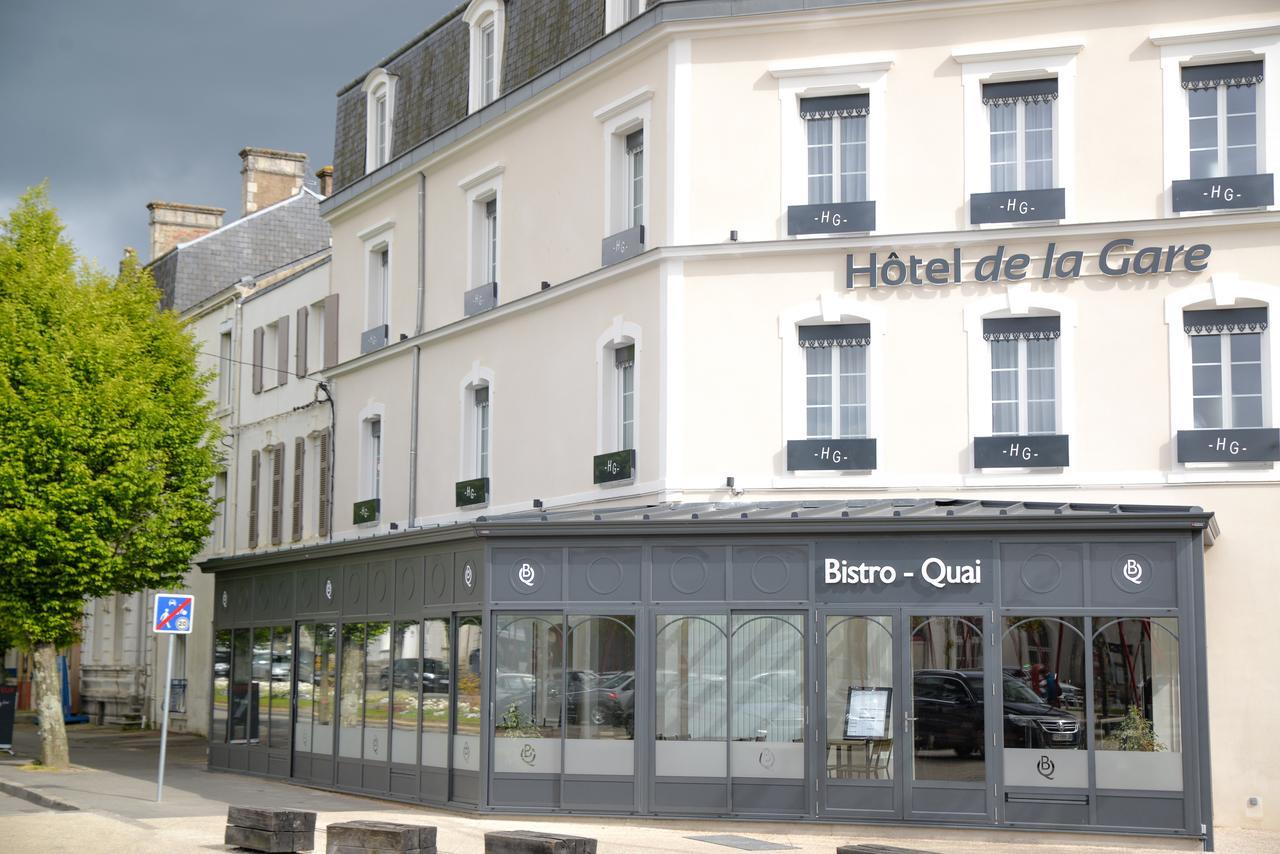 Hotel De La Gare - Restaurant Bistro Quai Ла-Рош-сюр-Йон Экстерьер фото